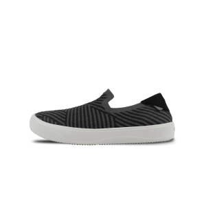 Men's Boardwalk Slip-On - Dark Grey/Black Zigzag