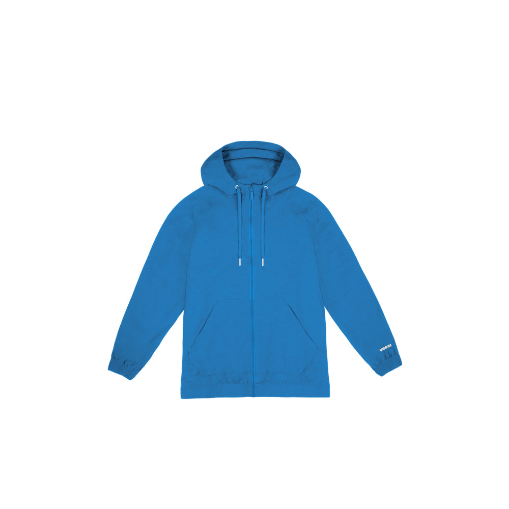 Women's Coastal Hoodie Full Zip - Vessi Blue - Image 3